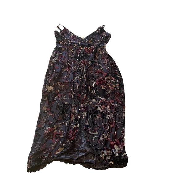 Adam Levine Collection High Low Romper/Dress -Size medium-Burn-out Velvet - Picture 3 of 10
